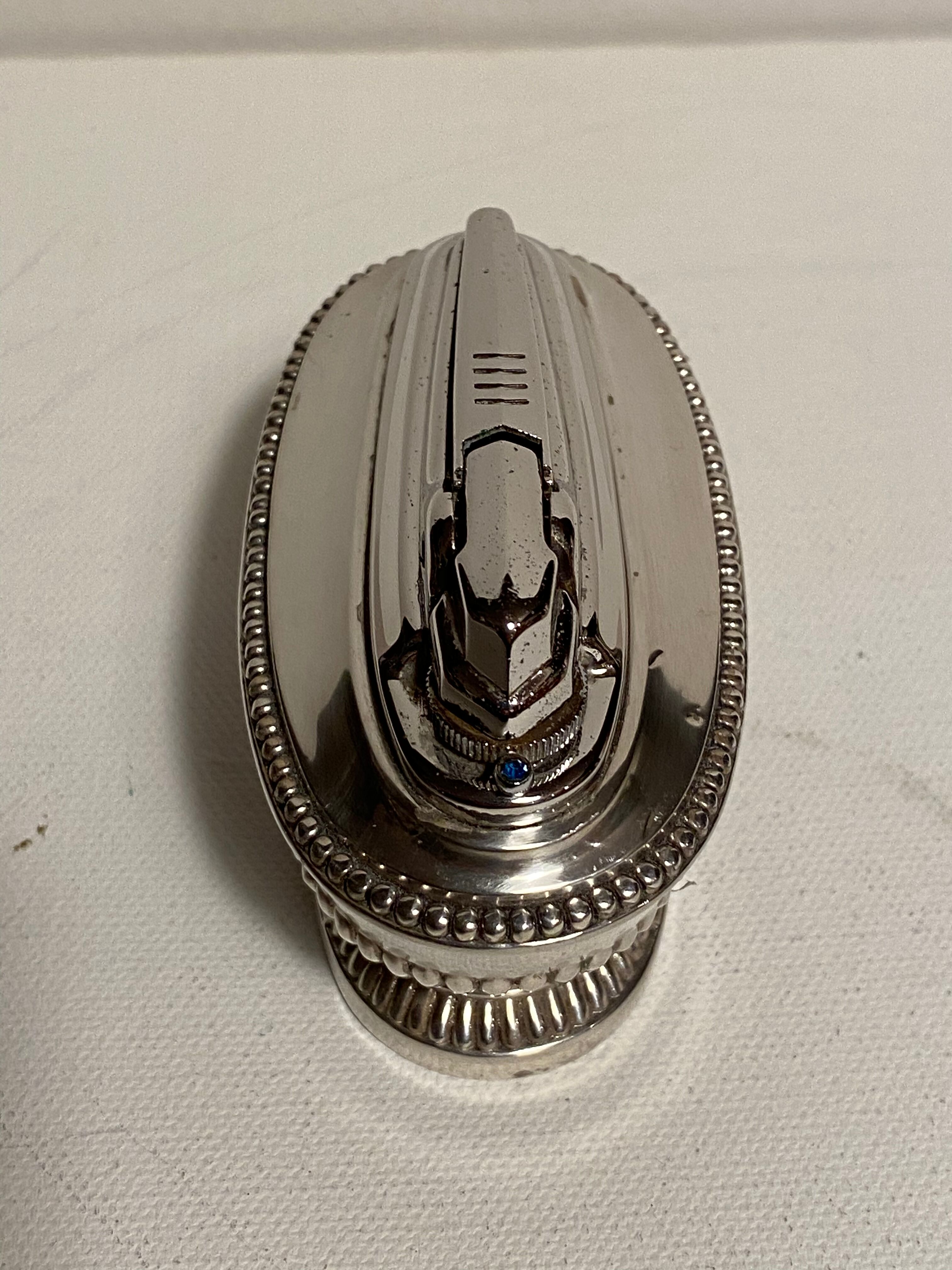 Silver metal Ronson table lighter