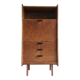 Vintage secretary in light oak veneer 1960