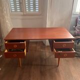 Vintage 60s mahogany desk