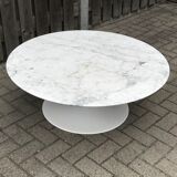 Round carrera marble coffee table by Heinz Lilienthal 1970s