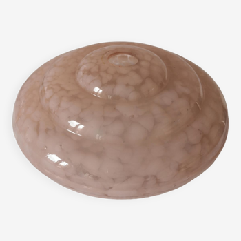 Speckled pink opaline pendant light