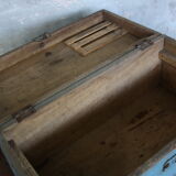 Blue vintage tool box wooden