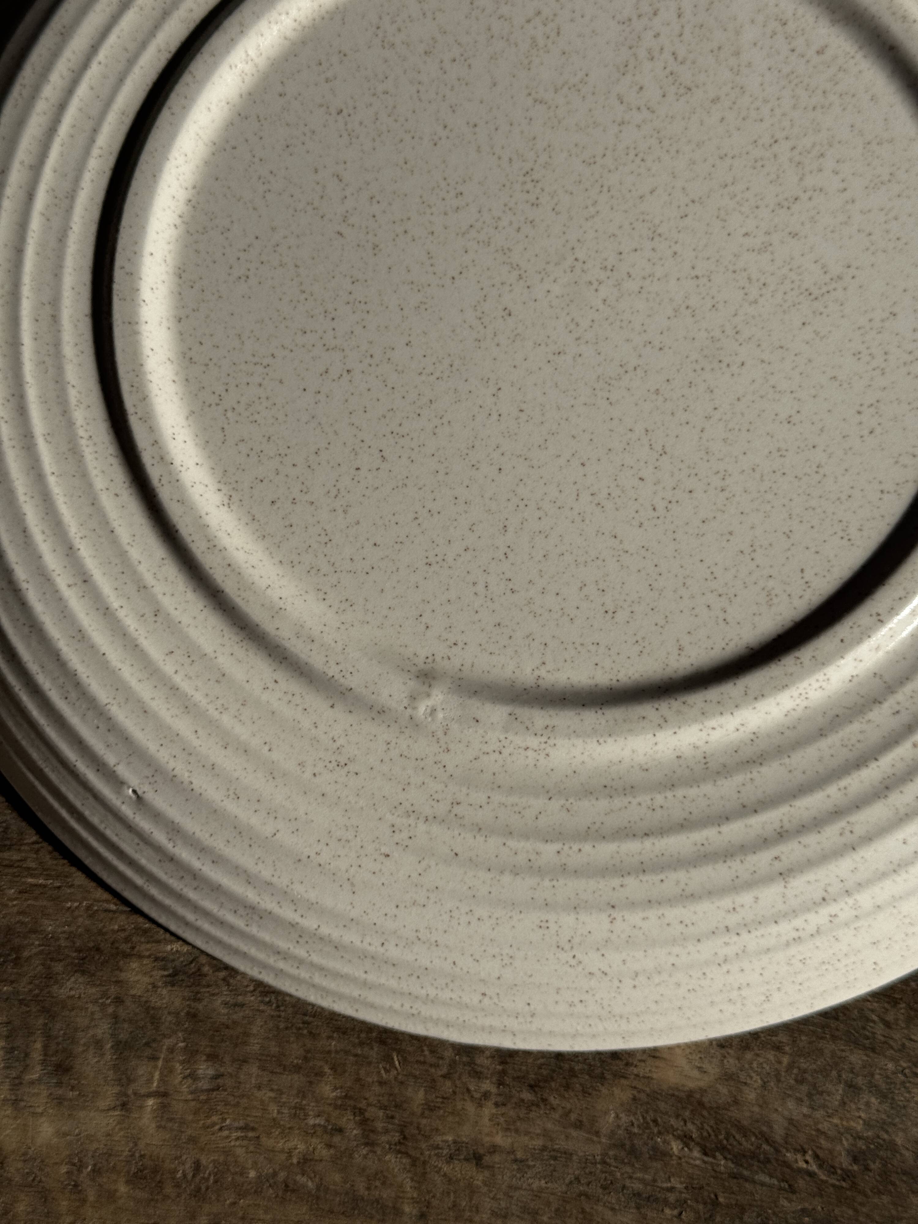 Lunéville table service Art Workshop 8 plates and 2 serving dishes