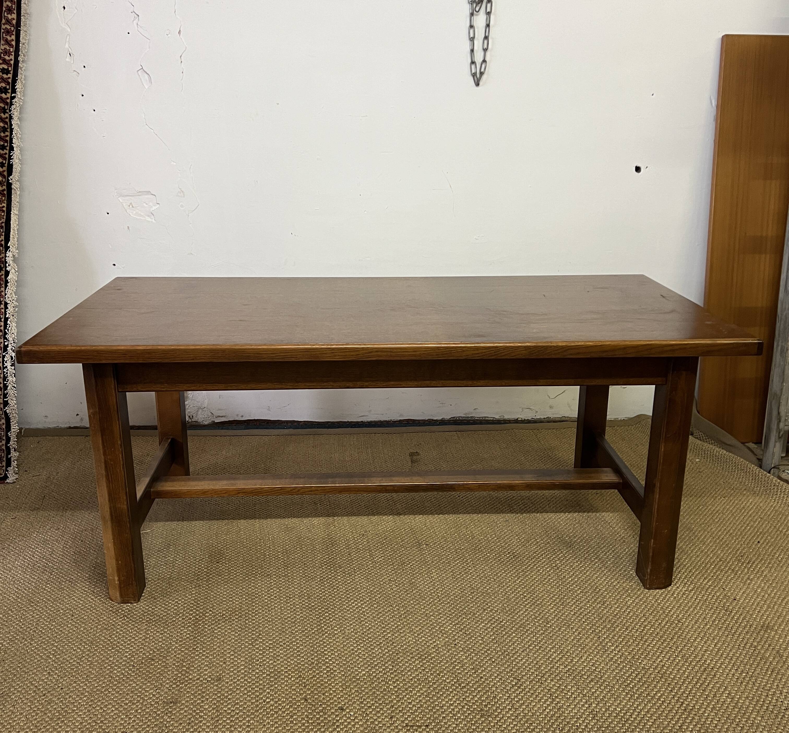 Vintage wooden farmhouse table