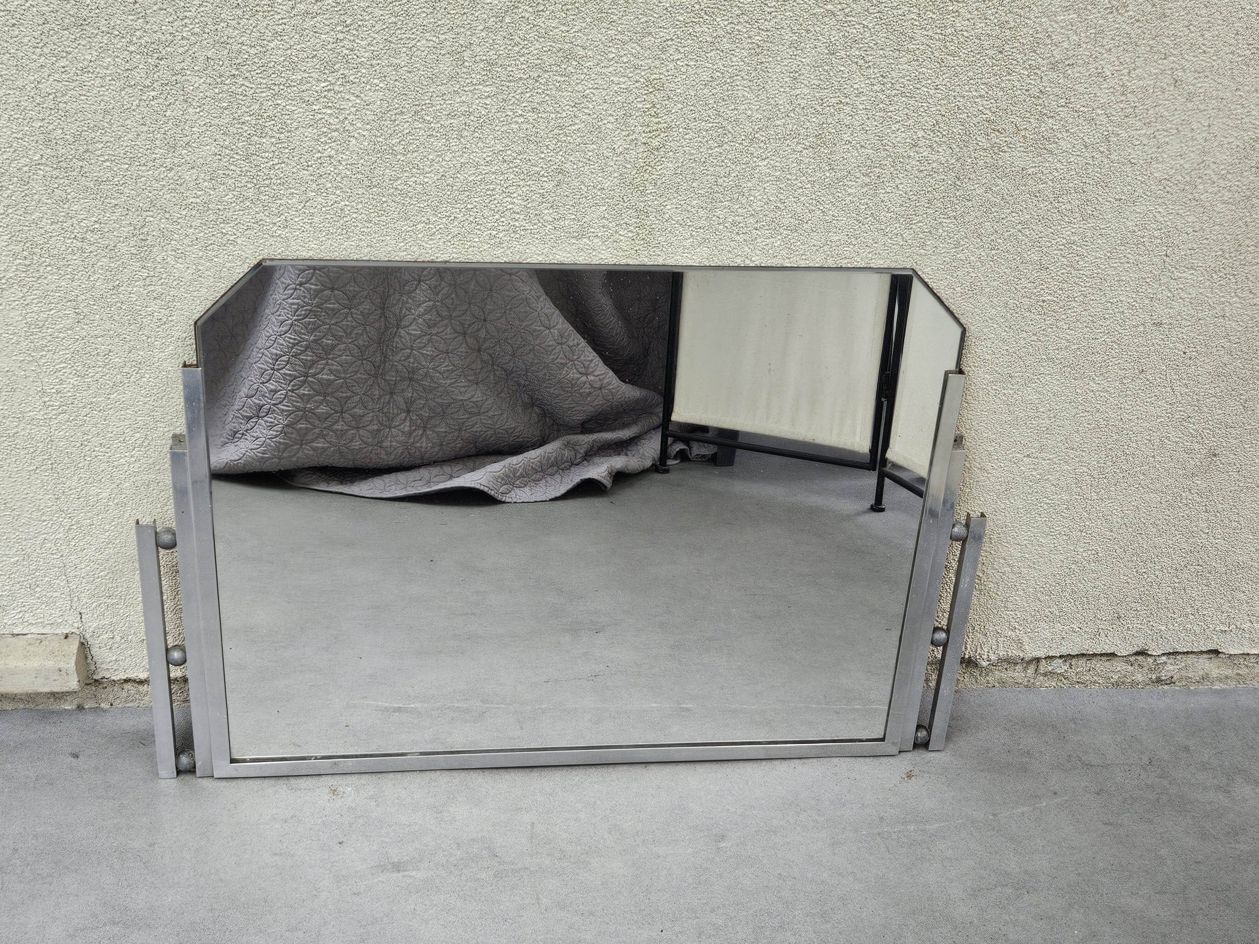 Beveled Art Deco mirror
