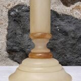 Alabaster and marble lamp base