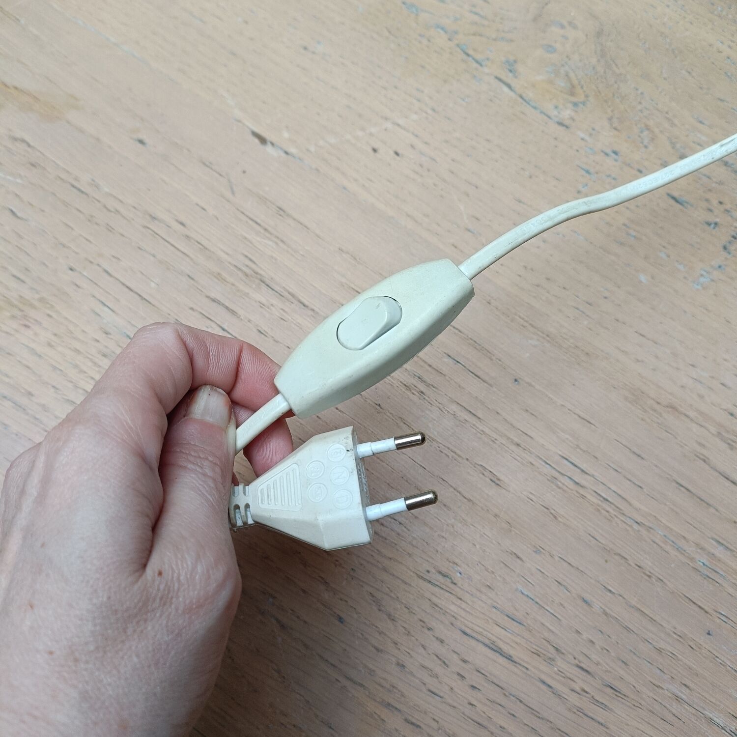 Handcrafted metal lamp, 1970s.