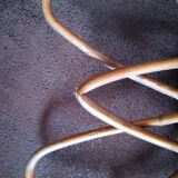 Vintage rattan sun mirror 46cm