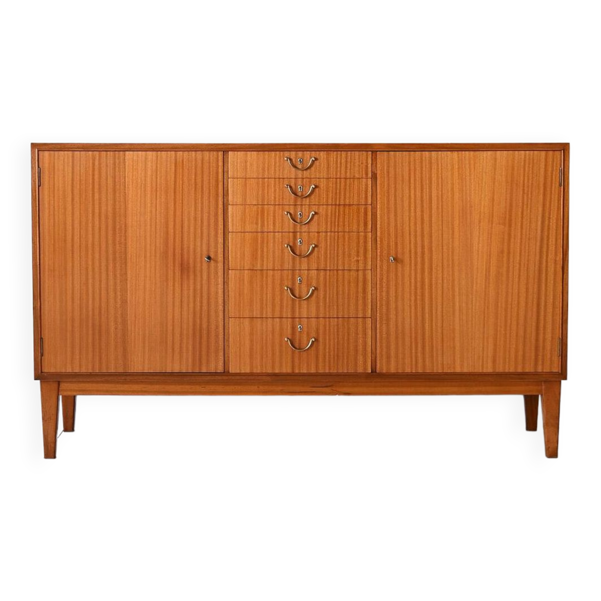 Scandinavian high sideboard with central drawers