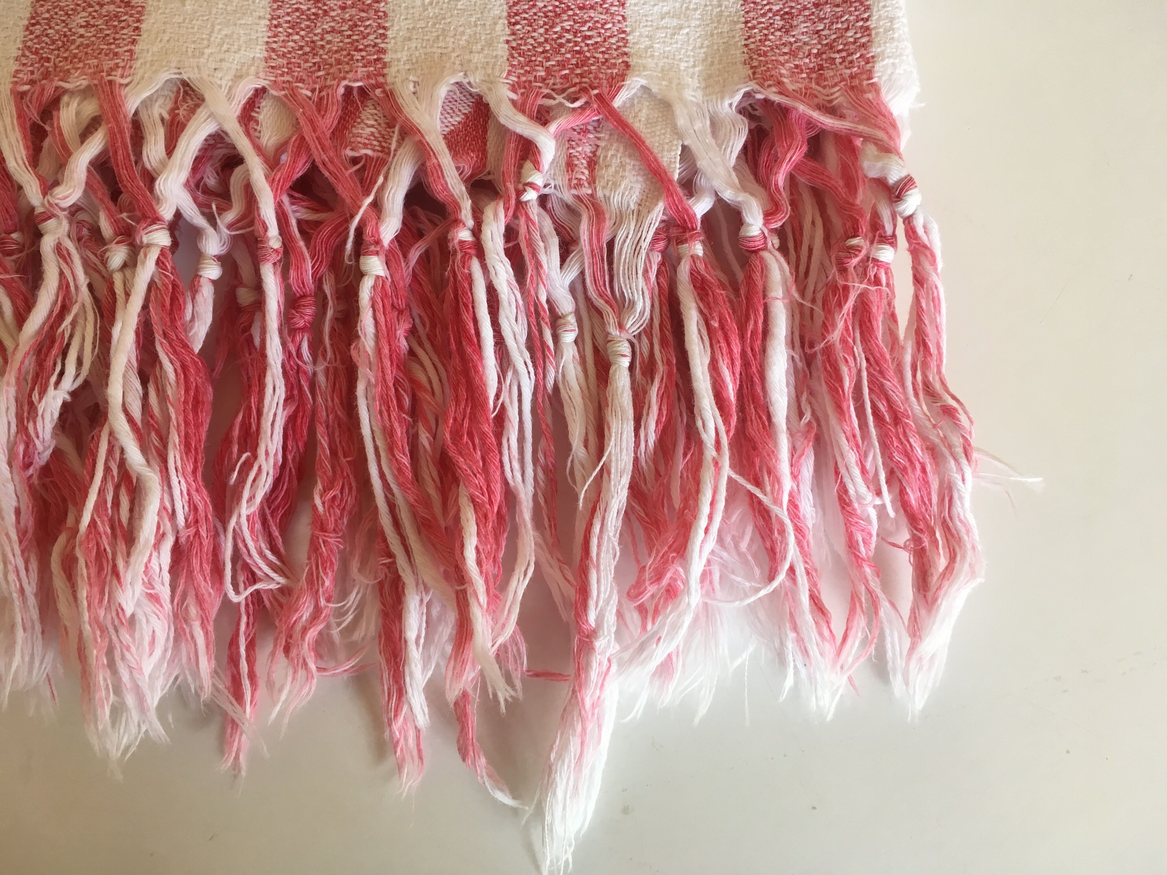 30's monogram M knotted fringe dint