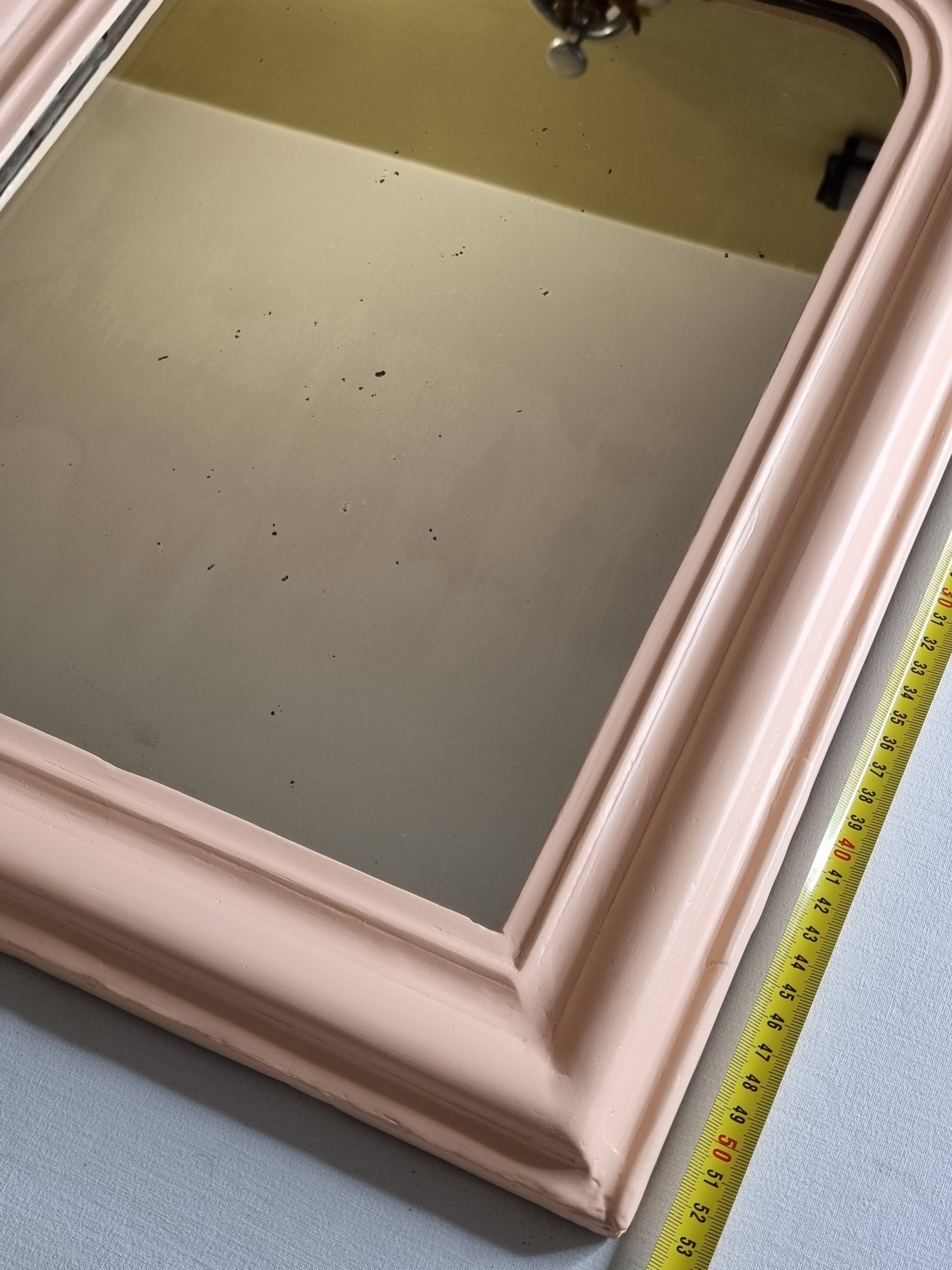 Vintage Louis Philippe style apricot table mirror 53 cm x 45 cm