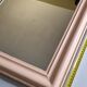 Vintage Louis Philippe style apricot table mirror 53 cm x 45 cm