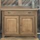 Old Parisian buffet in raw solid oak