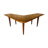 Vintage Scandinavian boomerang coffee table with folding extensions by Samcom, 1960