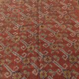 Rug For Living Room Red Turkish Kilim Rug, 151x336Cm