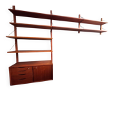 Vintage Scandinavian teak modular wall unit "Veggen De Luxe", Norway