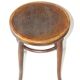 Thermoformed wooden bistro stool, circa 1910