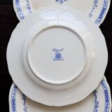 6 assiettes plates vintage Gien – Modèle “Royal”