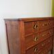 Art Deco chest of drawers - 4 drawers - locks - checkered wood veneer top - 50s