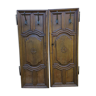 Pair of 18th-century carved doors with patères