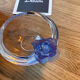 Daum France decorative bowl – Crystal paste – Blue flower – Brand