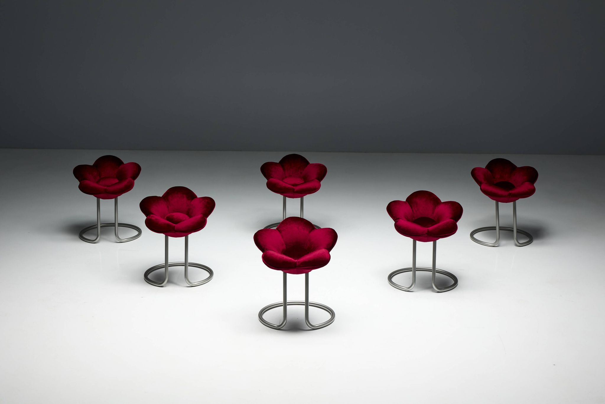 Tabourets Fleur Soshun par Masanori Umeda pour Edra, Italie, 1990s