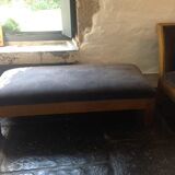 Set of chaise lounges and bench