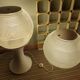 Lampe Holophane sur pied tulipe 1970