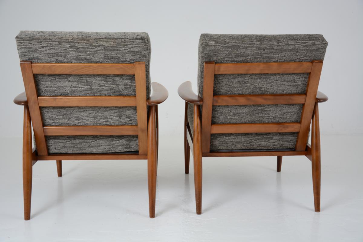 Pair of scandinavian armchairs, dating back 60 years