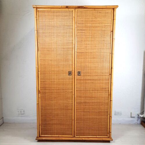Vintage wardrobe, Dal Vera, bamboo.