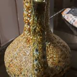 Vase Pitcher fat lava enamels honey orange