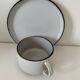 Tasse petit déjeuner grès bicolore