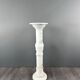 Carved White Marble Column, Mid-20th Century