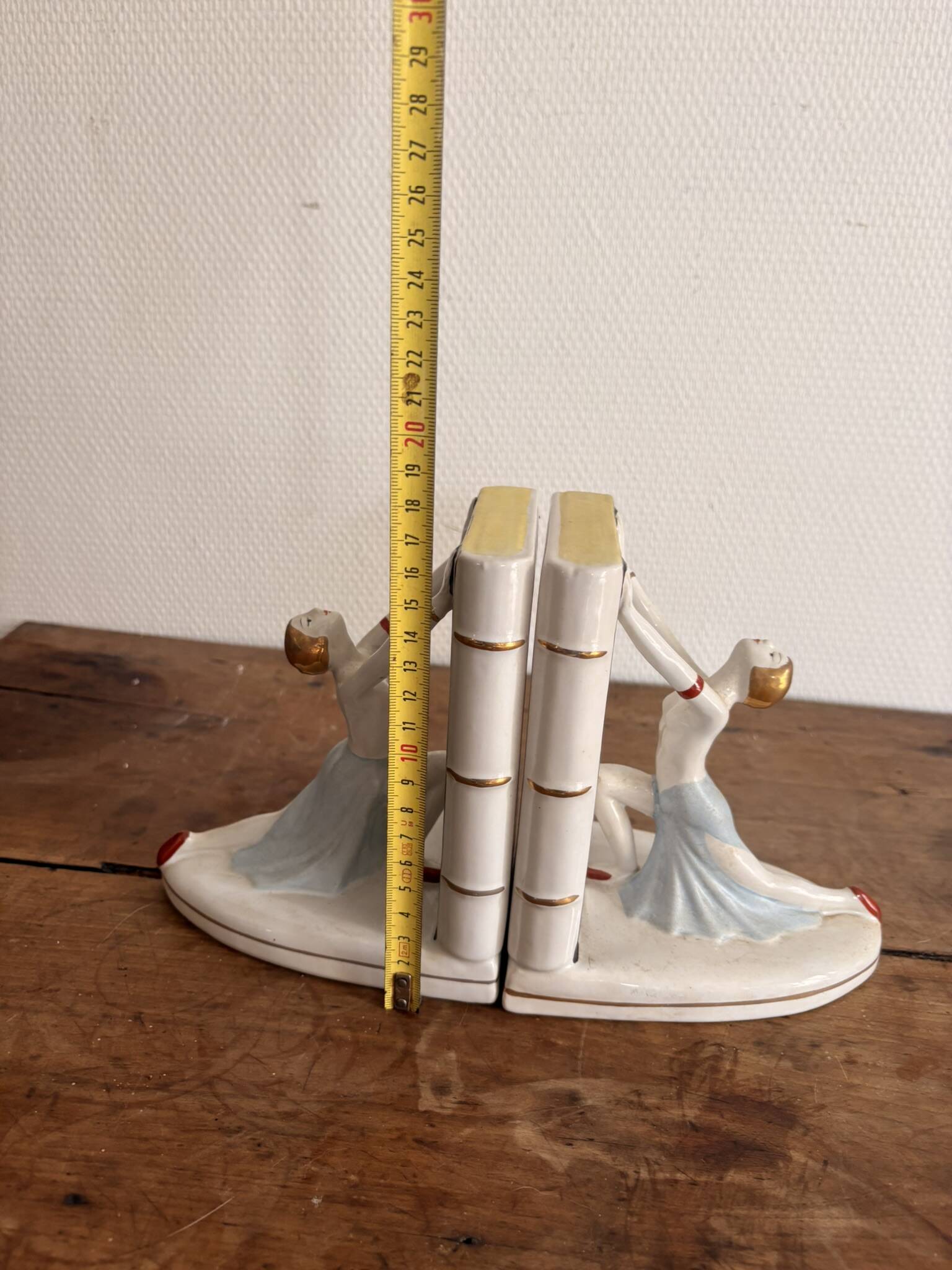 Art Deco Bookends Porcelain Dancer