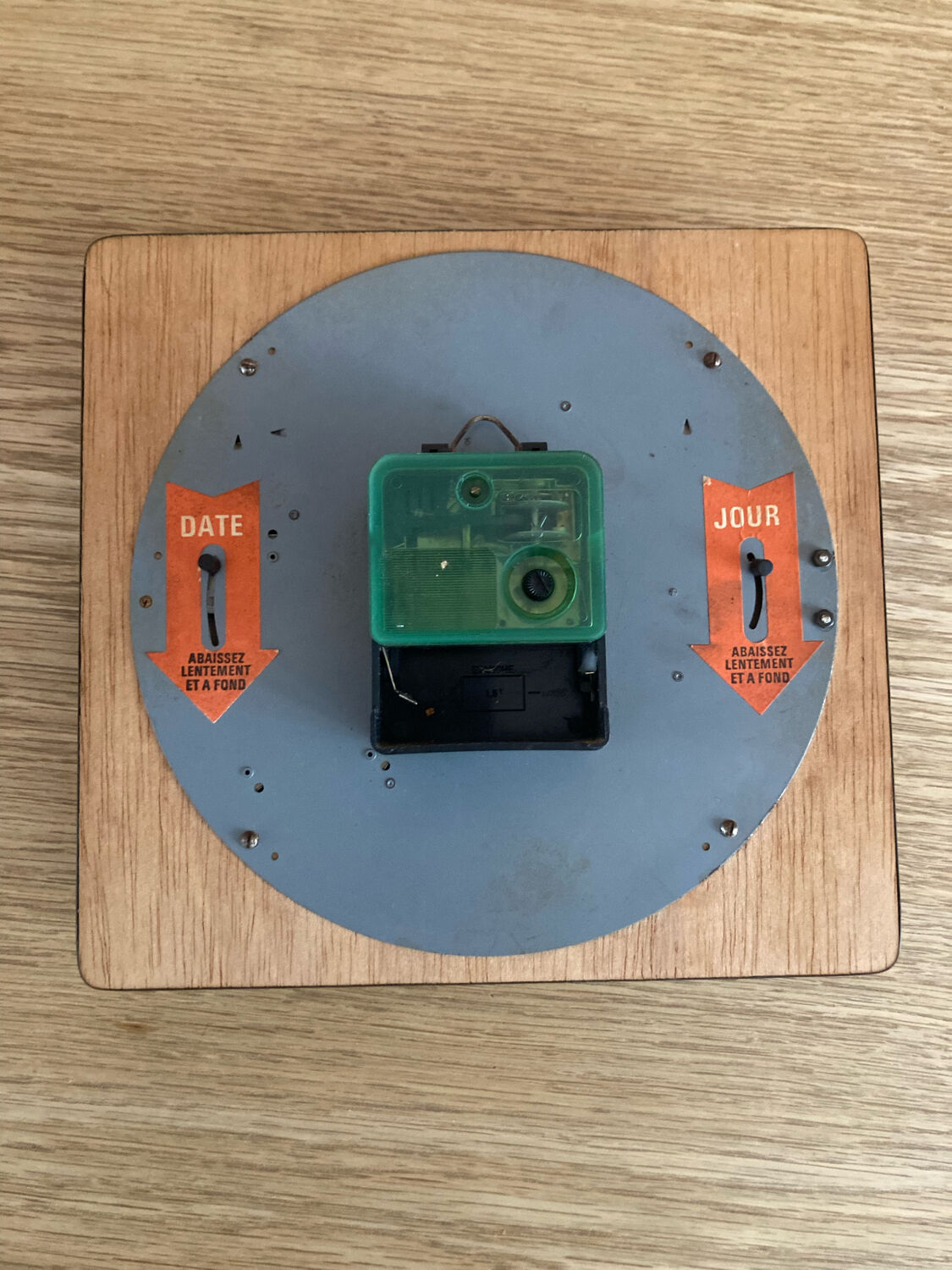 Vintage clock Space age