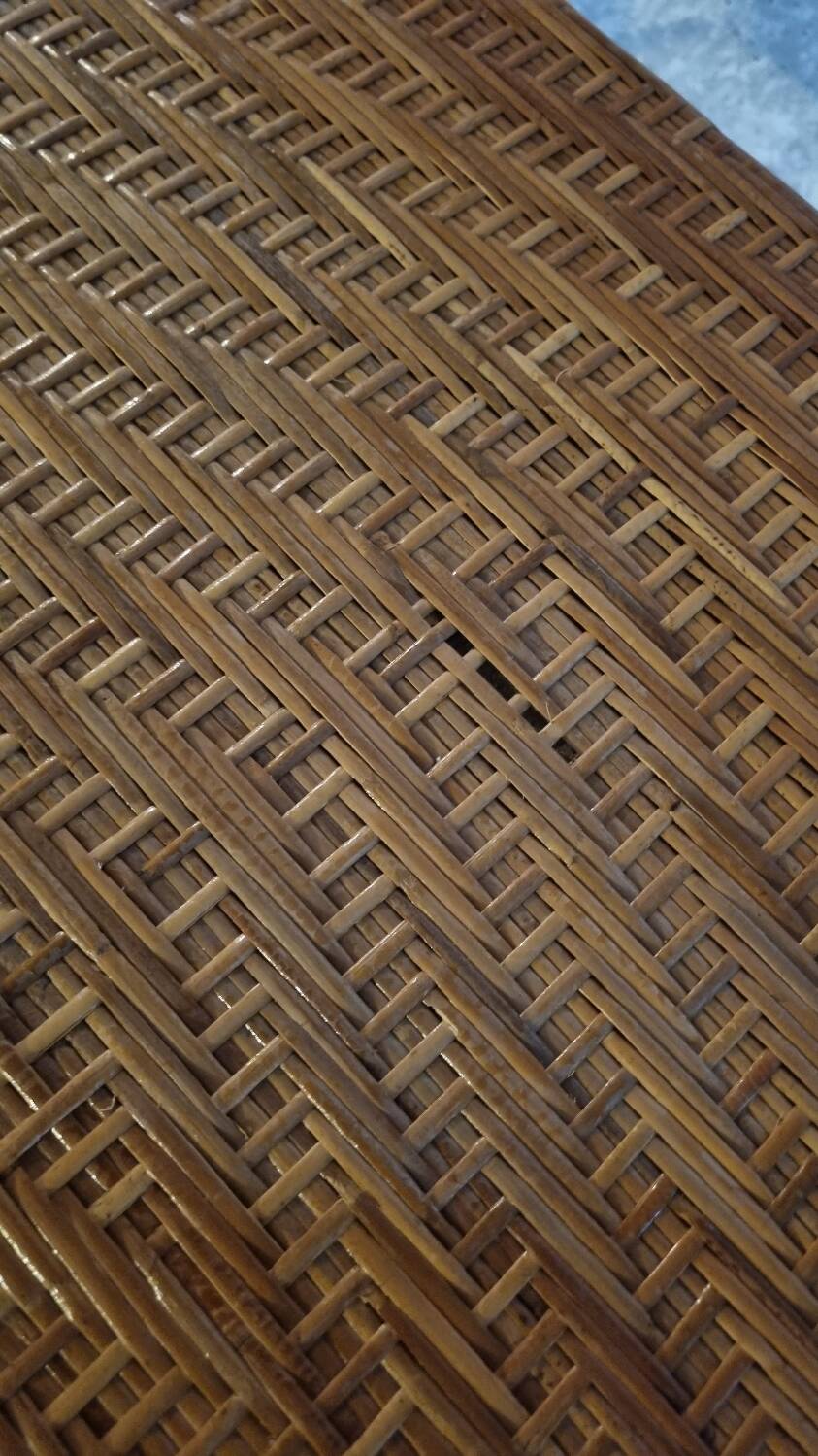 Vintage rattan table