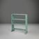 Small Industrial Mint-Colored Rack or Bookcase with 4 Shelves, Belgium 1920