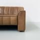 Mid-Century Swiss Cognac Leather DeSede DS-44  Extendable 2-seater Sofa by DeSede 1970s.