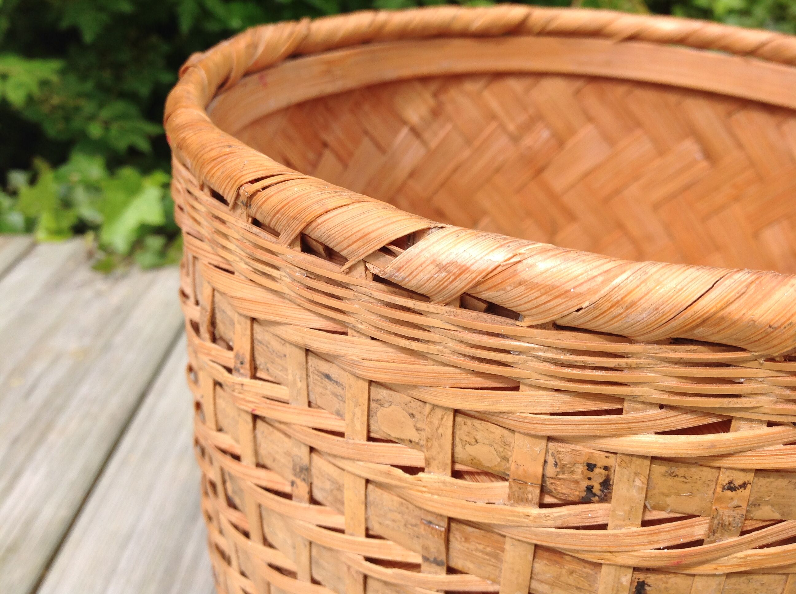 Wicker basket or pot cover