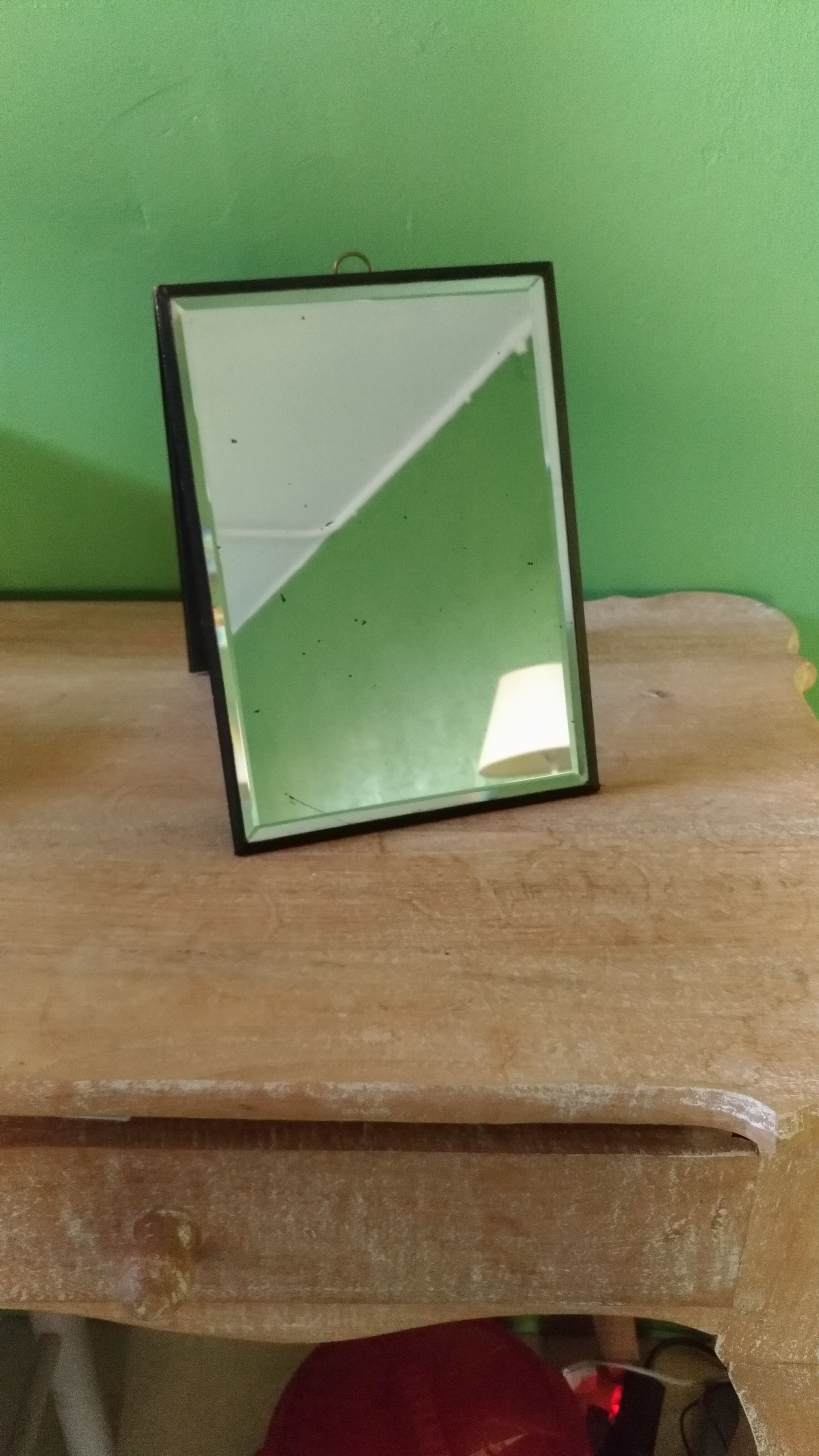 Vintage barber mirror