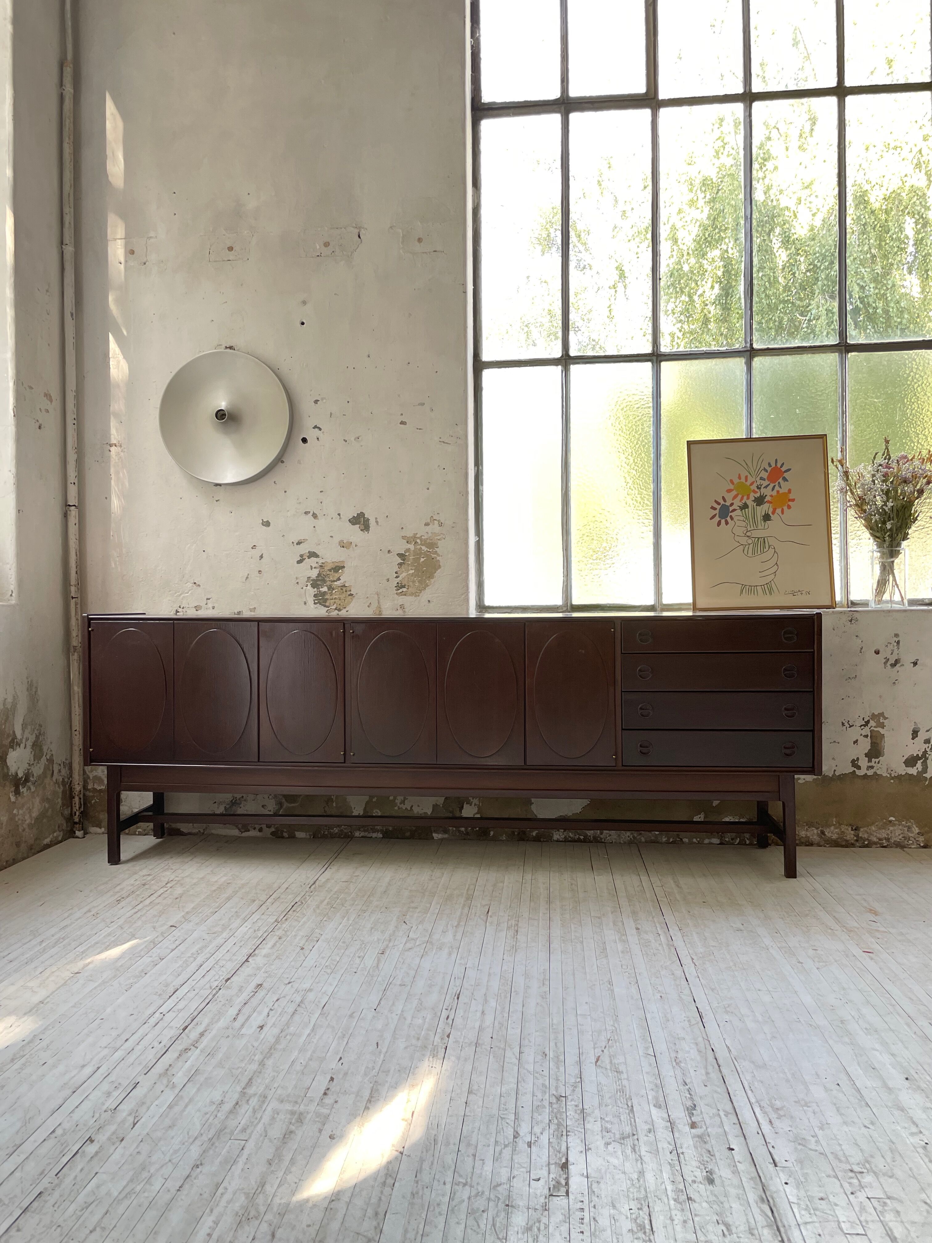 Walnut row Roche Bobois 240 cm