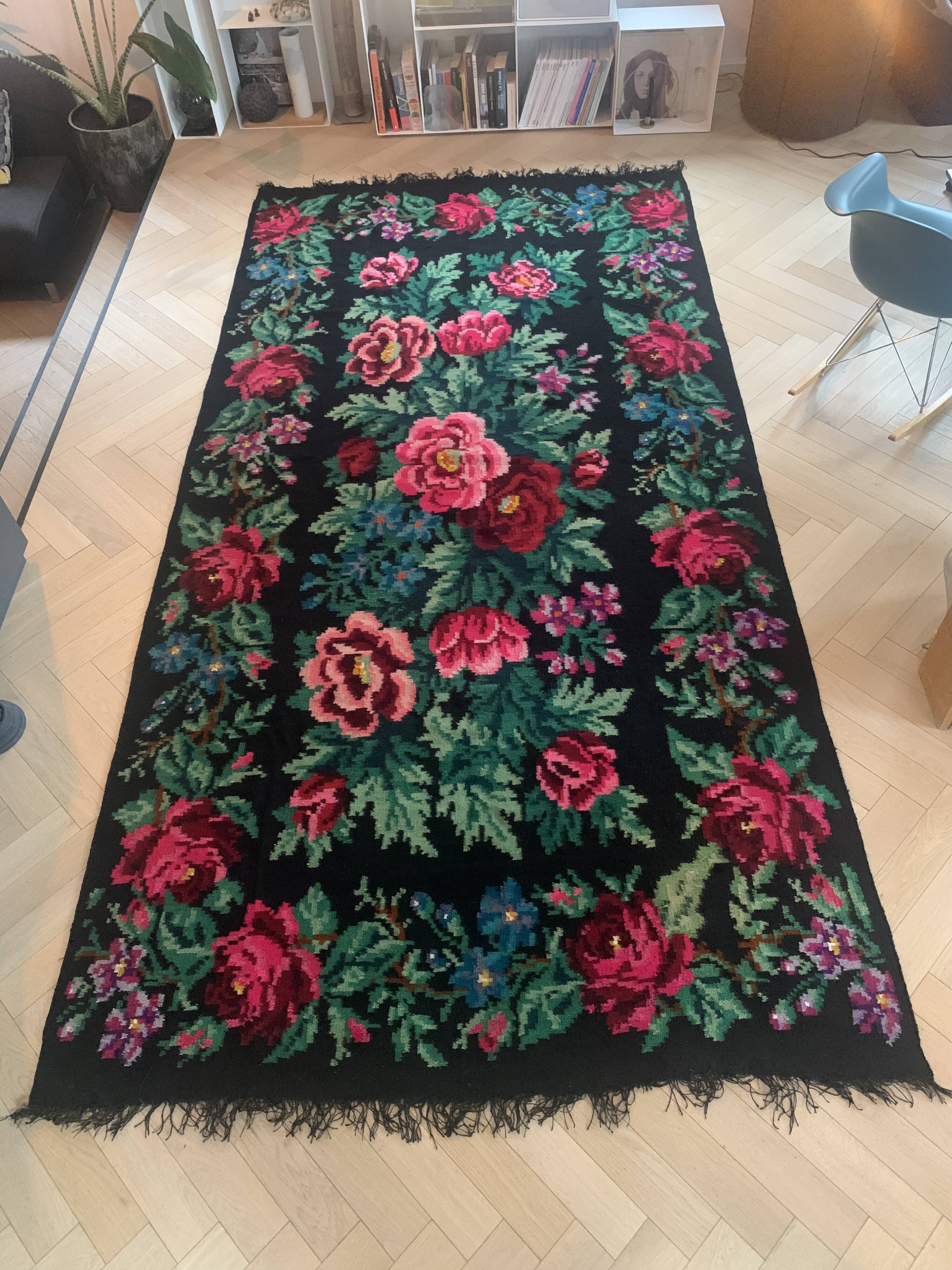 Tapis moldave vintage 172x342cm