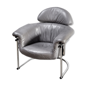 fauteuil en cuir avec