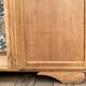 Parisian art deco wardrobe solid raw wood wardrobe