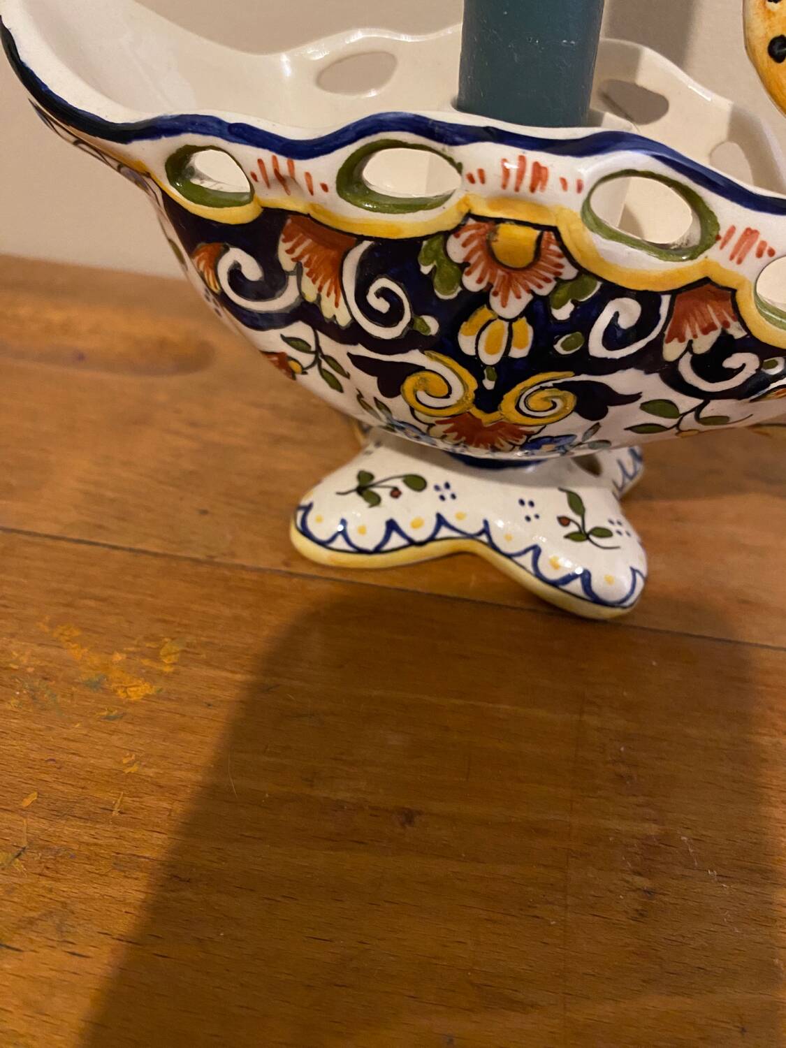 Rouen ceramic hand candle holder