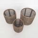 Set of three manou baskets or side tables attrb. to Tito Agnoli, Italy 1970