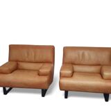2 x Machalke lounge chair / thick leather