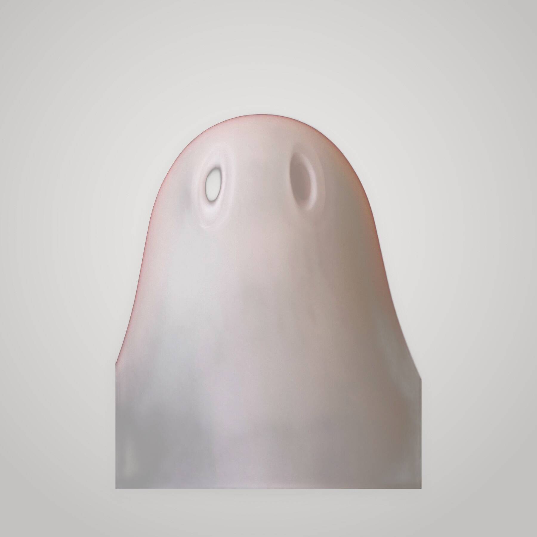 MURANO TWO Ghost Table Lamp Murano Glass by CARLO NASON 1990 Ghost