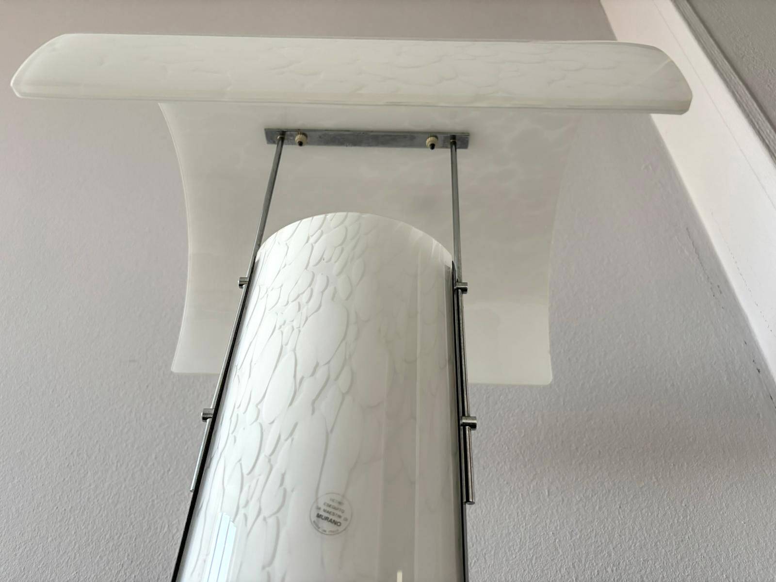 Lampada in Vetro di Murano Firmata Zonca, Italia 1980s, ottimo stato di conservazione.