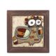Ceramic trivet by Roland Zobel The Owl, 1970s